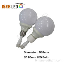 E27 ūdensnecaurlaidīga LED spuldzes dinamiskā DMX 512 vadība